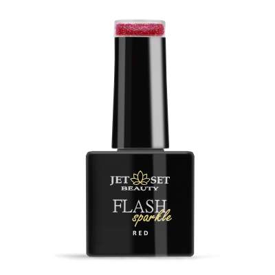 Flash sparkle edition polish gel red