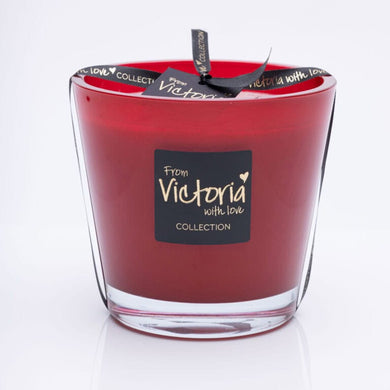 Glossy geurkaars Dark Red Medium