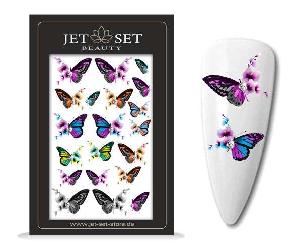 Nail Sticker colorfull butterfly